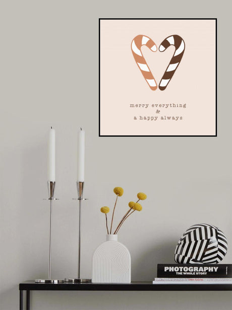 Merry Everything & a Happy Always Poster och Canvastavla
