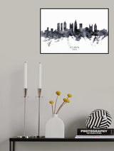 Atlanta Georgia Skyline Poster och Canvastavla