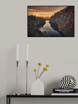 Sunrise over the quarry Poster och Canvastavla
