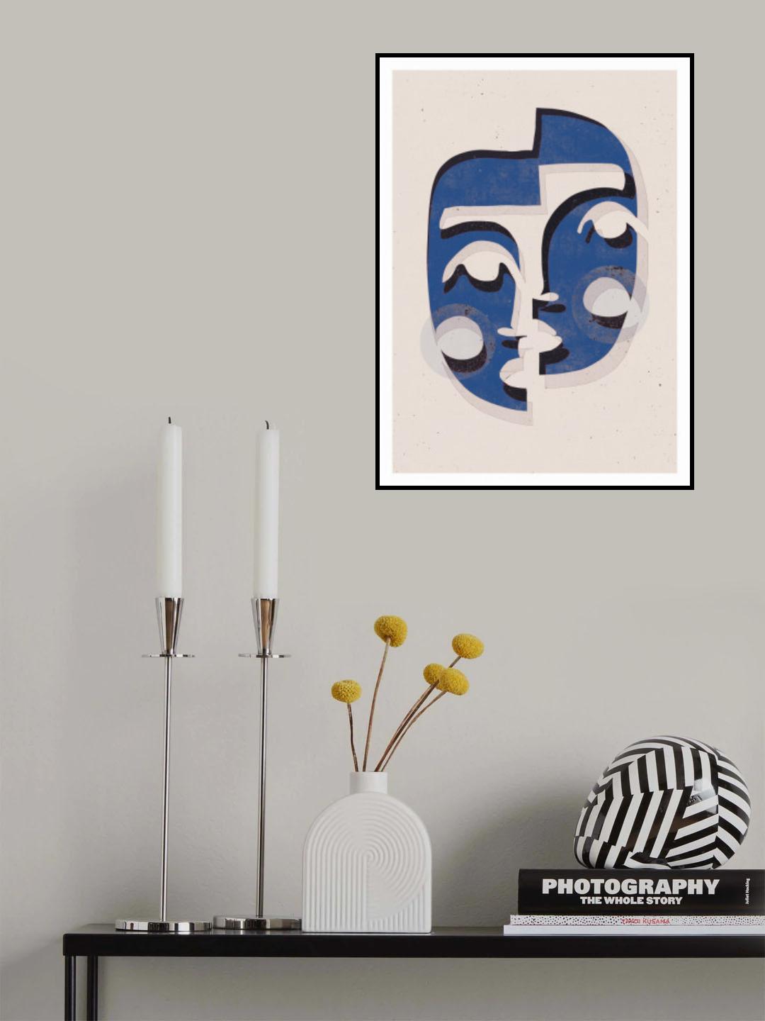 The Mask (Blue) Poster och Canvastavla