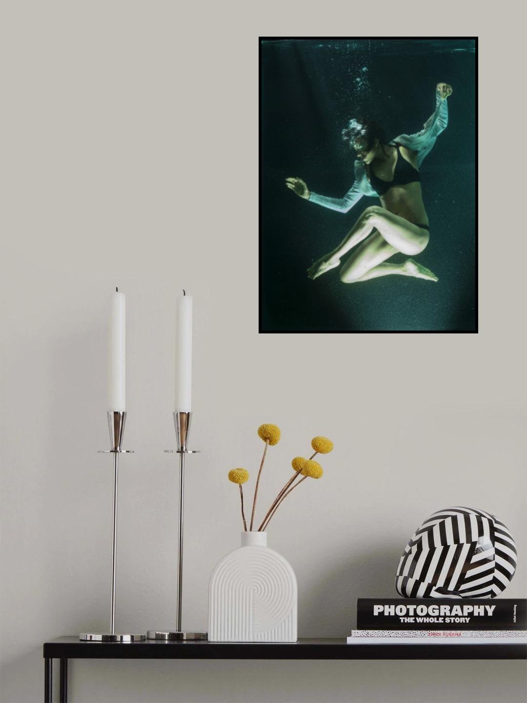 underwater artistic portrait shooting Poster och Canvastavla