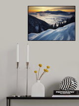 Sunset in the mountains Poster och Canvastavla