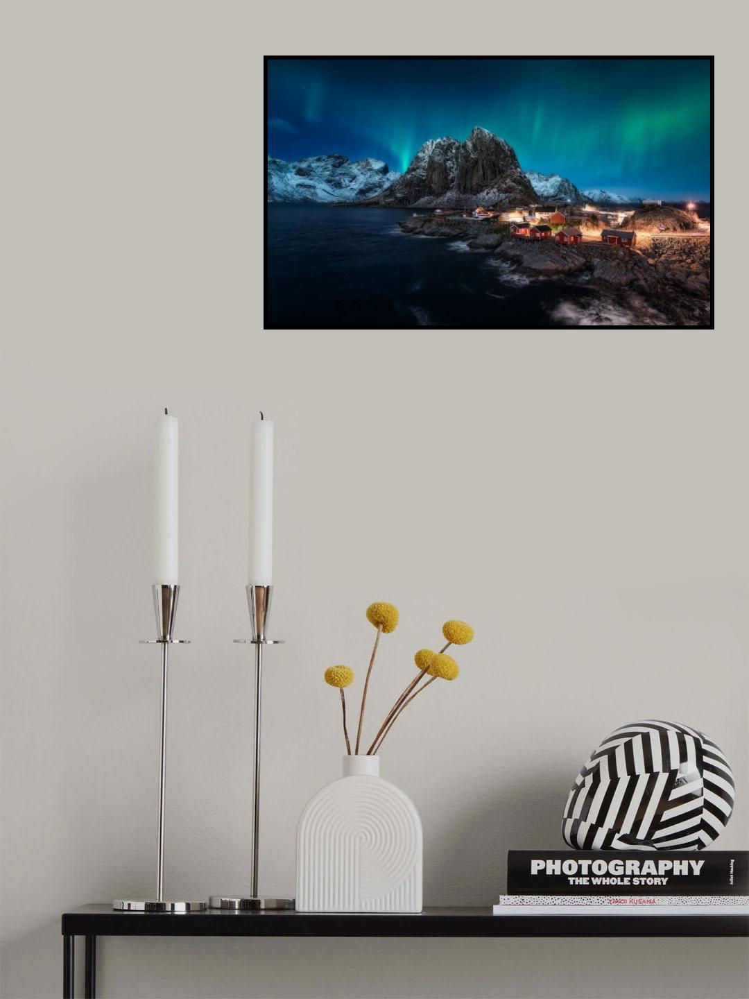 Dancing over Hamnoy Poster och Canvastavla