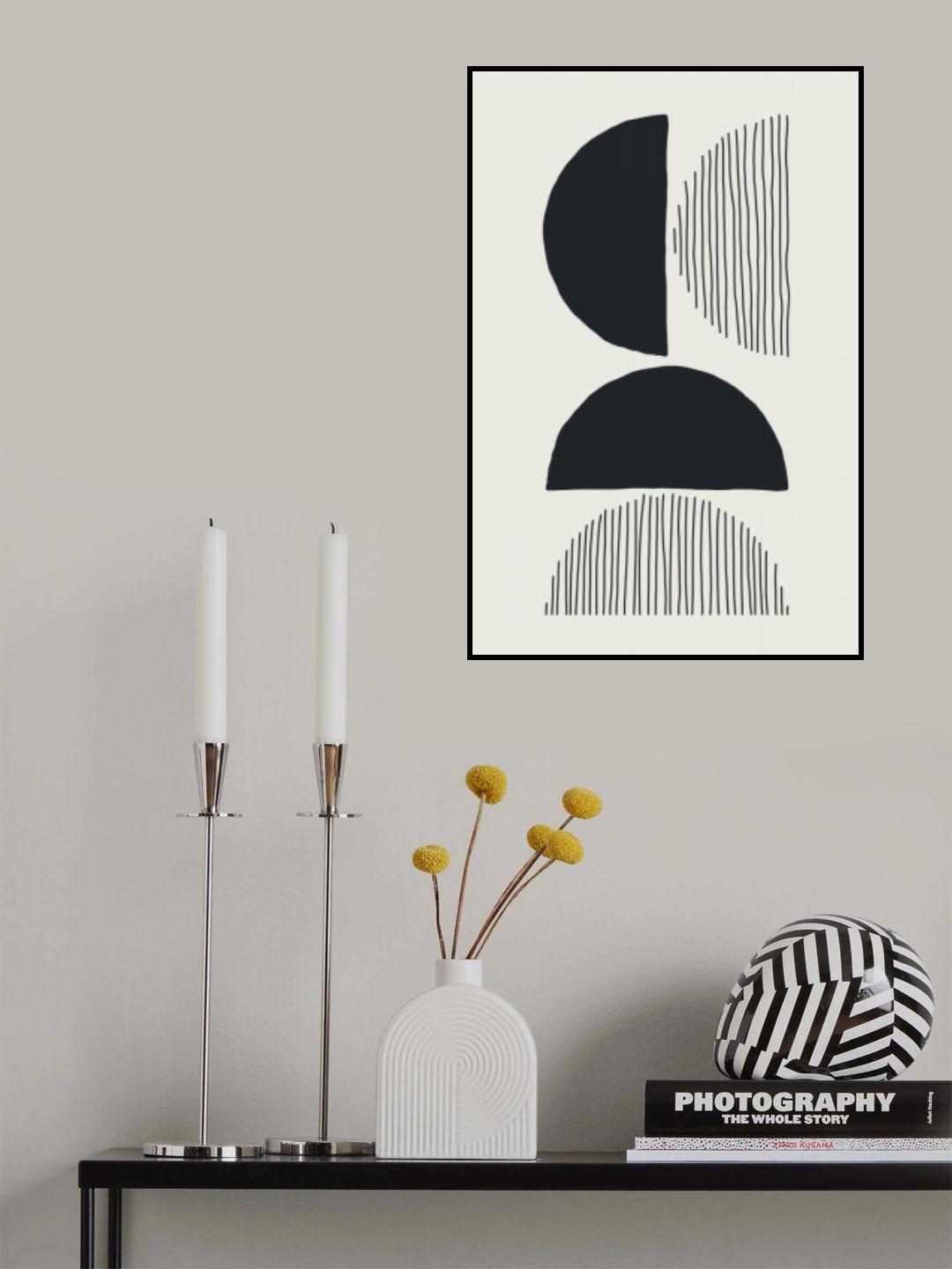 Circles and Lines #4 Poster och Canvastavla