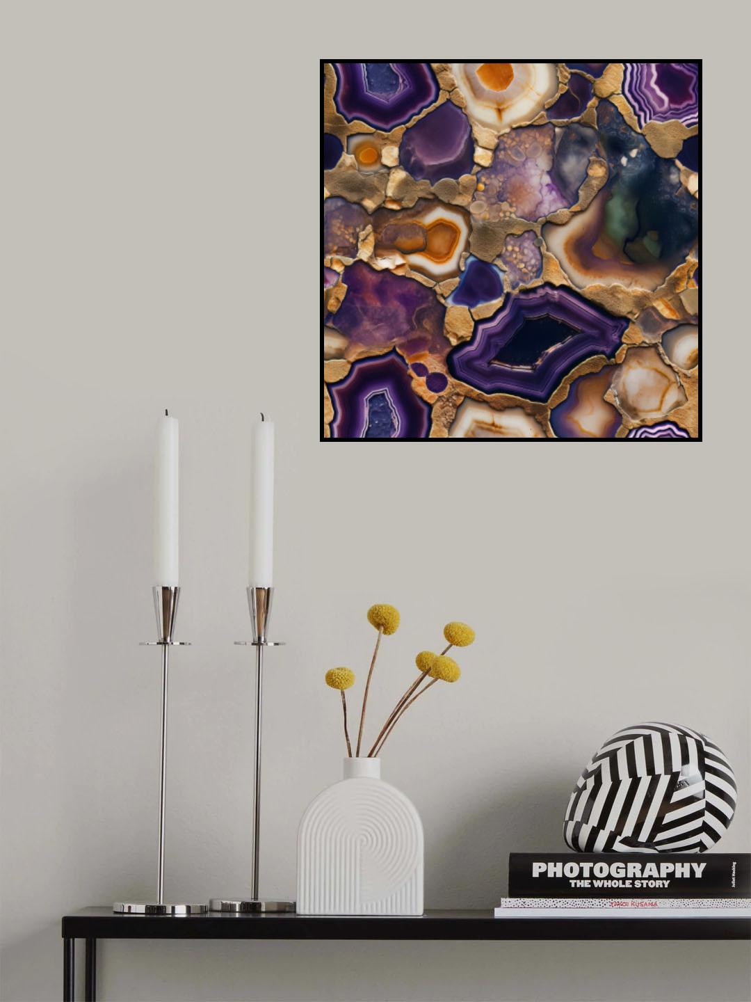 Agate 14 Poster och Canvastavla