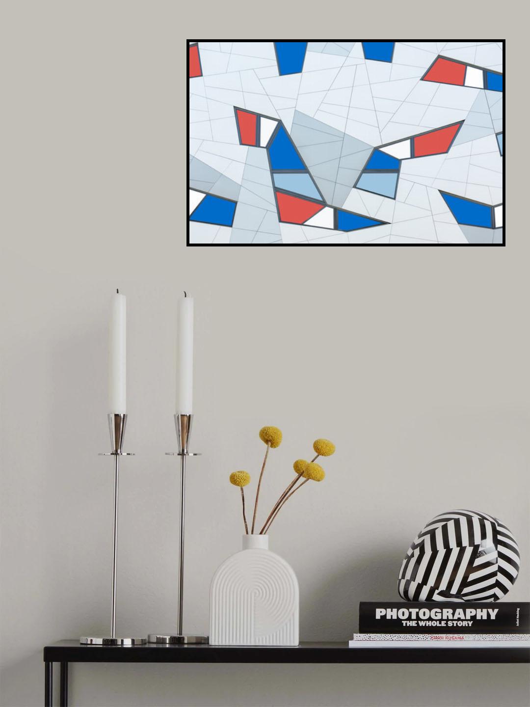 Game of lines and shapes Poster och Canvastavla
