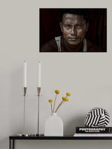 Portrait of a Rohingya refugee man - Bangladesh Poster och Canvastavla
