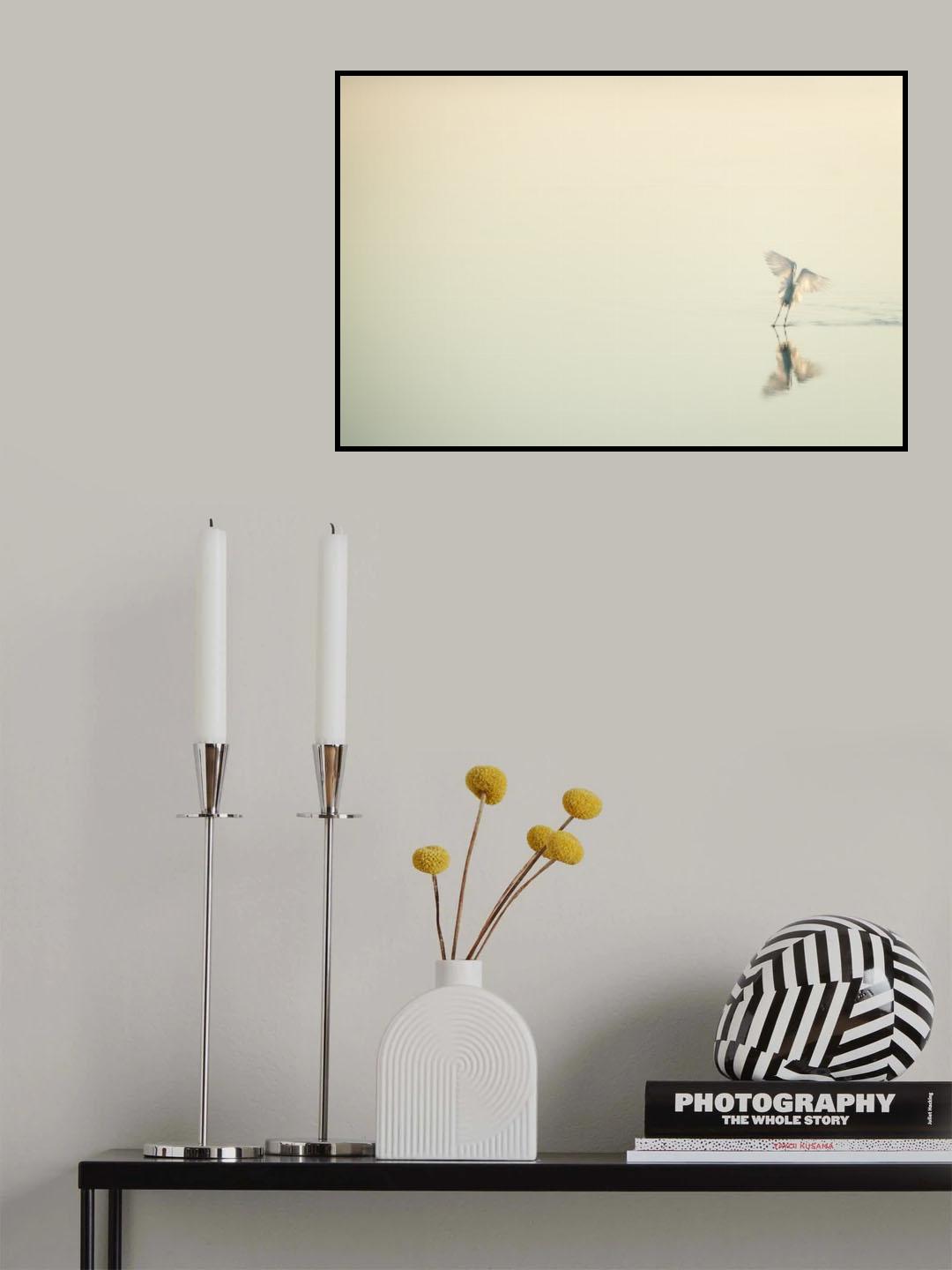 white over white Poster och Canvastavla