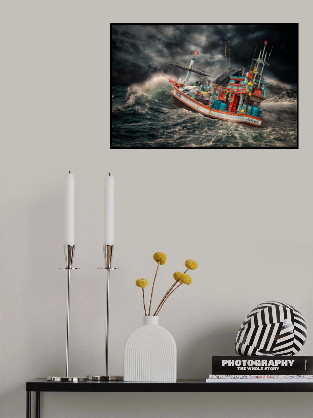 ThaiFishingboat Poster och Canvastavla