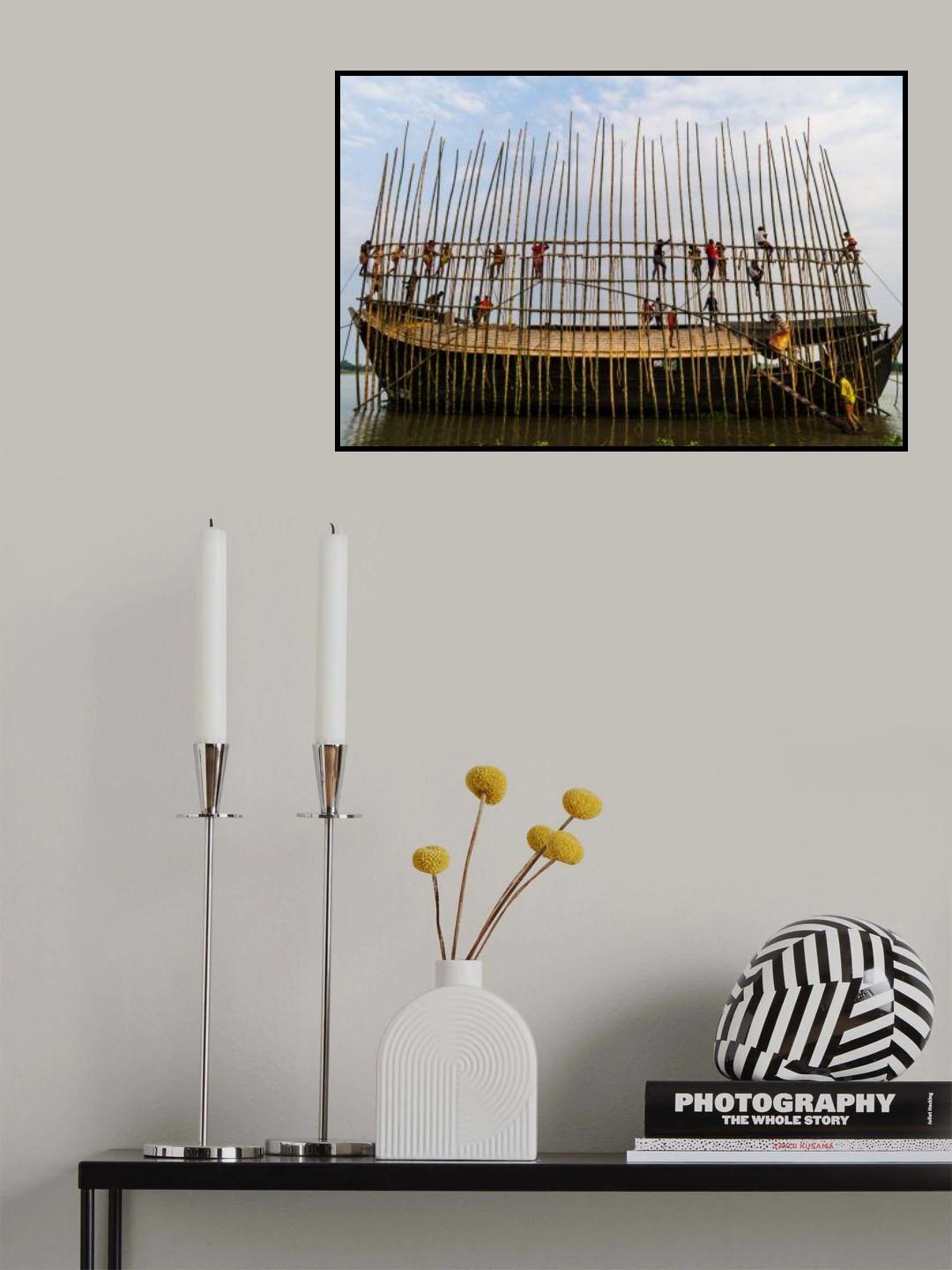 The story of preserving Malar boat. Poster och Canvastavla
