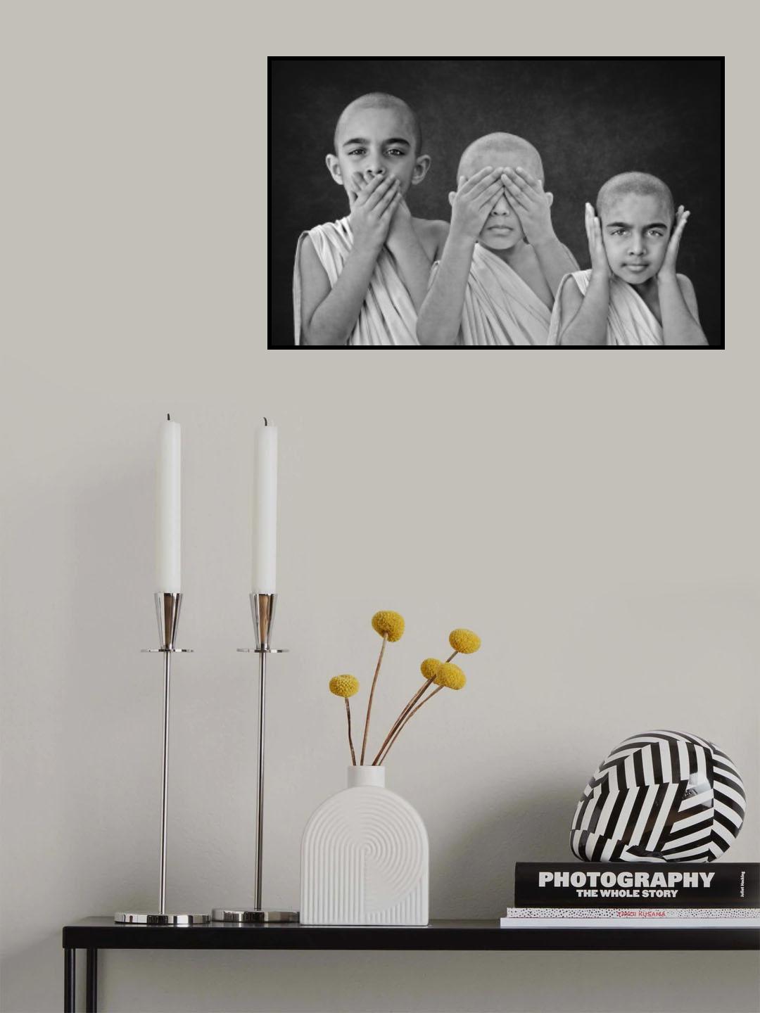 Speak, See, Hear   No Evil Poster och Canvastavla