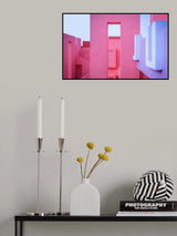 Rubine red, pink, sky blue and purple. Poster och Canvastavla