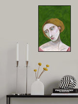 Lady looking down Poster och Canvastavla