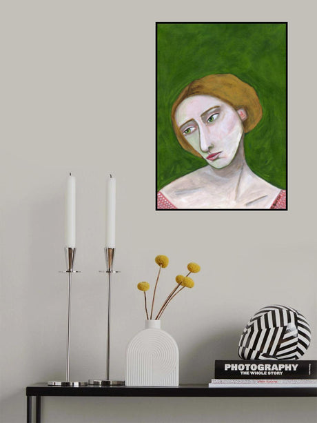 Lady looking down Poster och Canvastavla