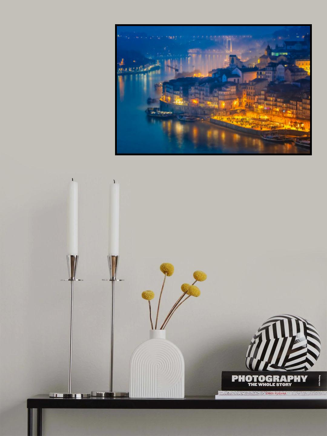 Porto at Dusk Poster och Canvastavla
