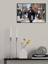 Street newsboy Poster och Canvastavla