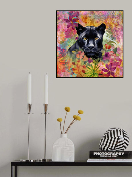 Cheetah Tropical Garden Poster och Canvastavla