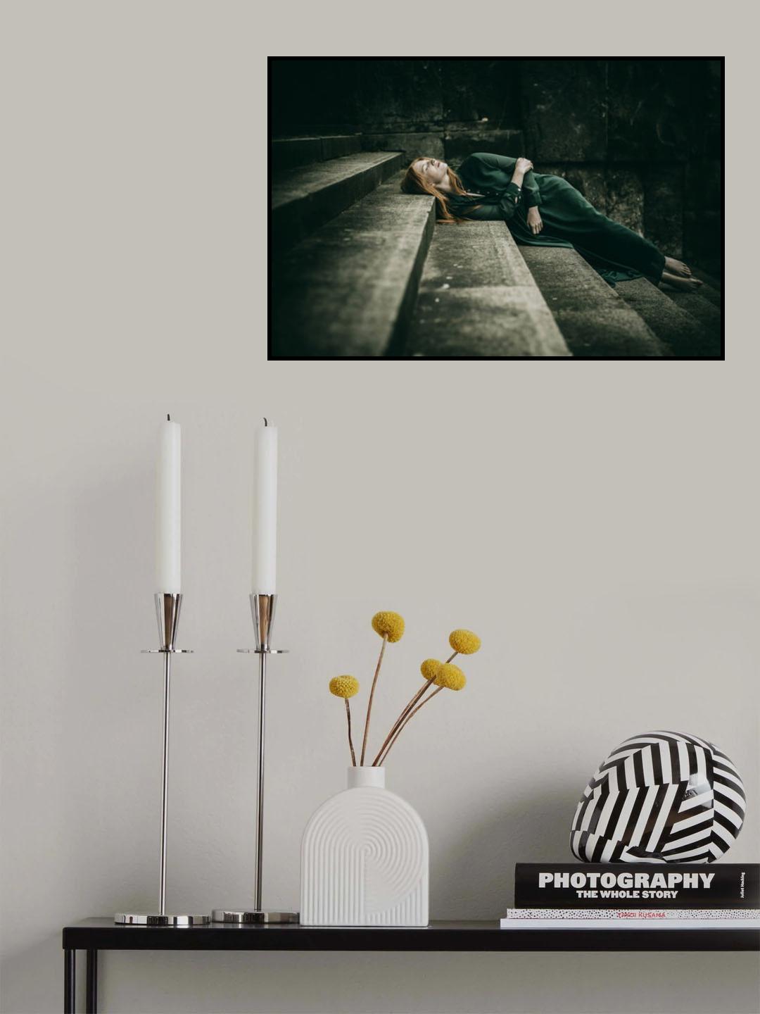 On the stairs Poster och Canvastavla