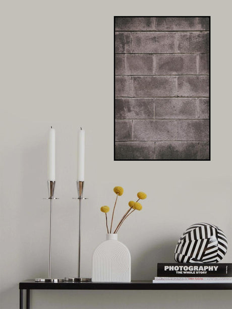 Concrete Block Wall Poster och Canvastavla