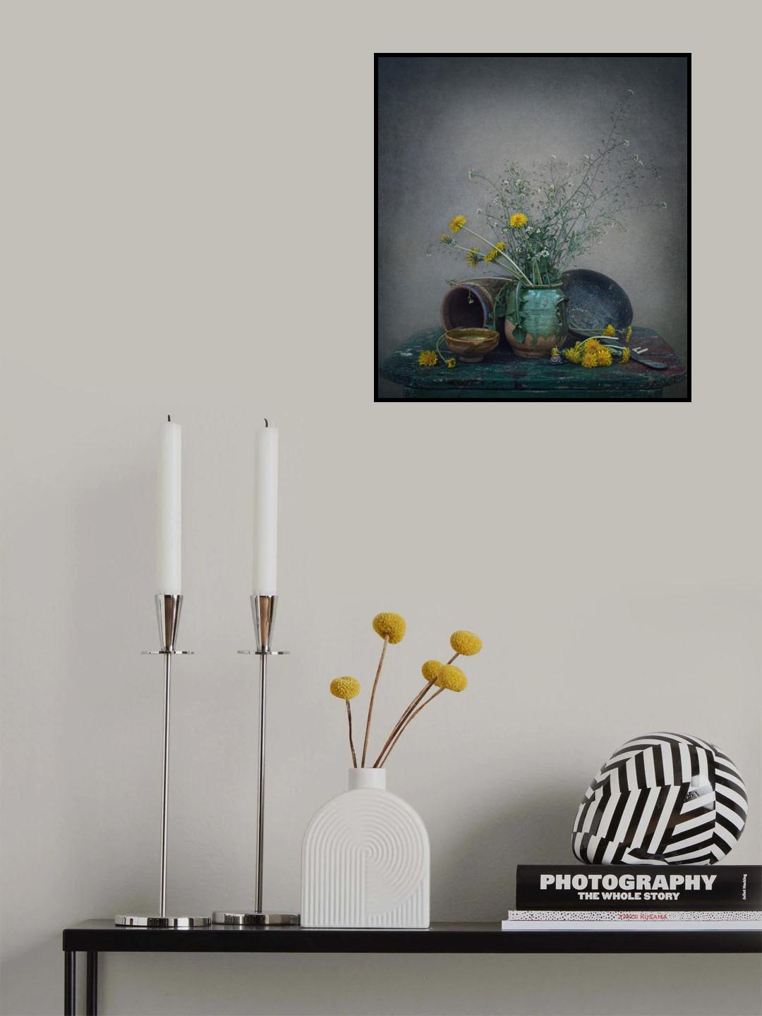 Still life with dandelions Poster och Canvastavla