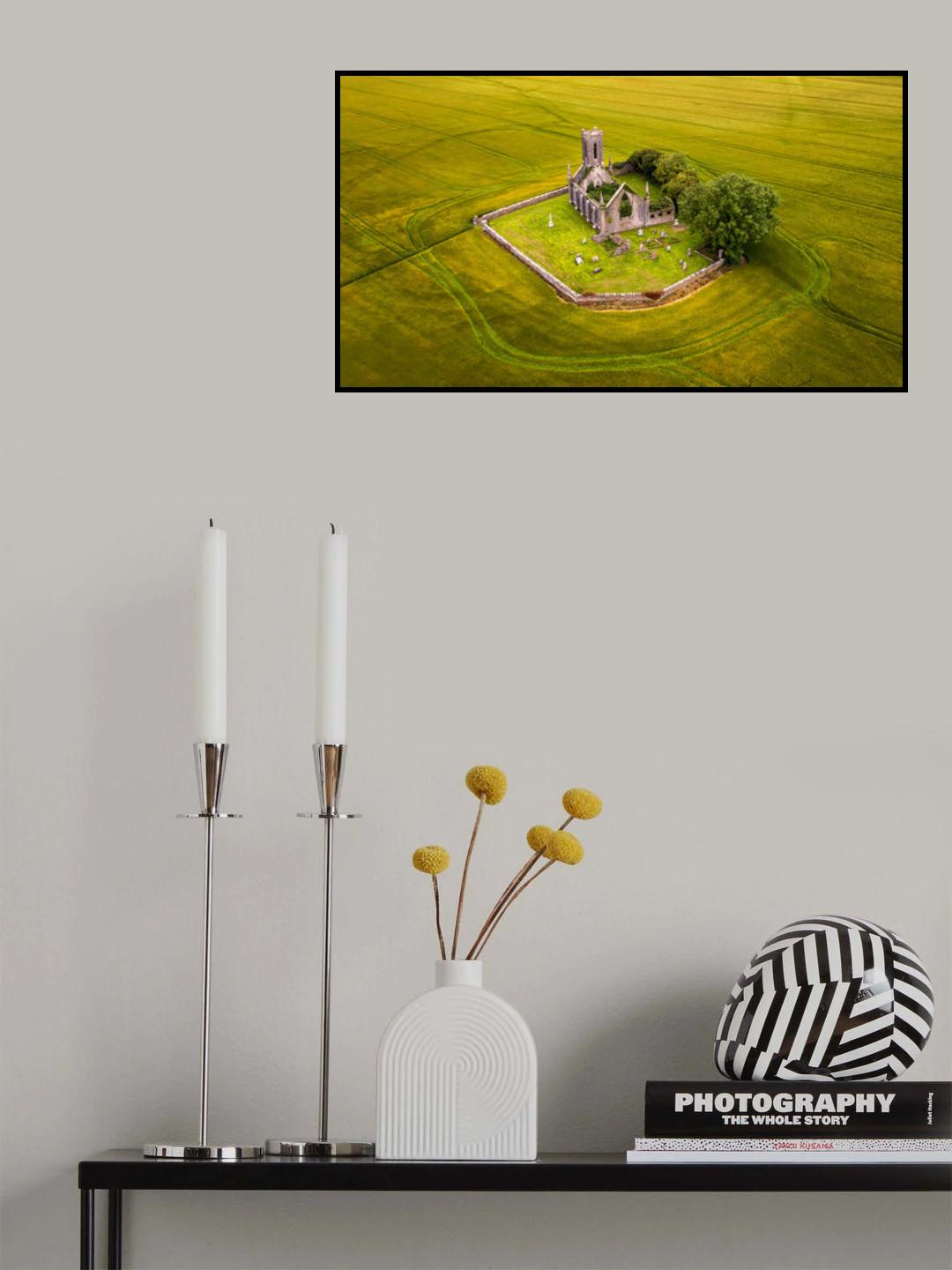 Ballynafagh Church Poster och Canvastavla