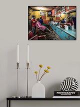 The barber shop of Labuan Bajo Poster och Canvastavla