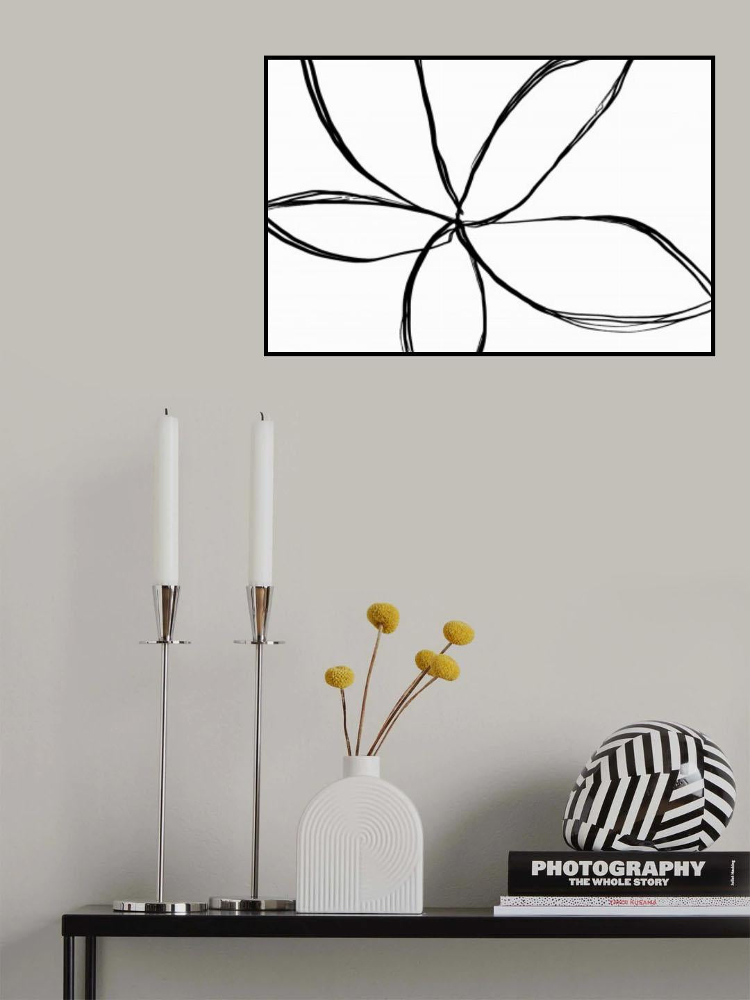 Simple Flower Poster och Canvastavla