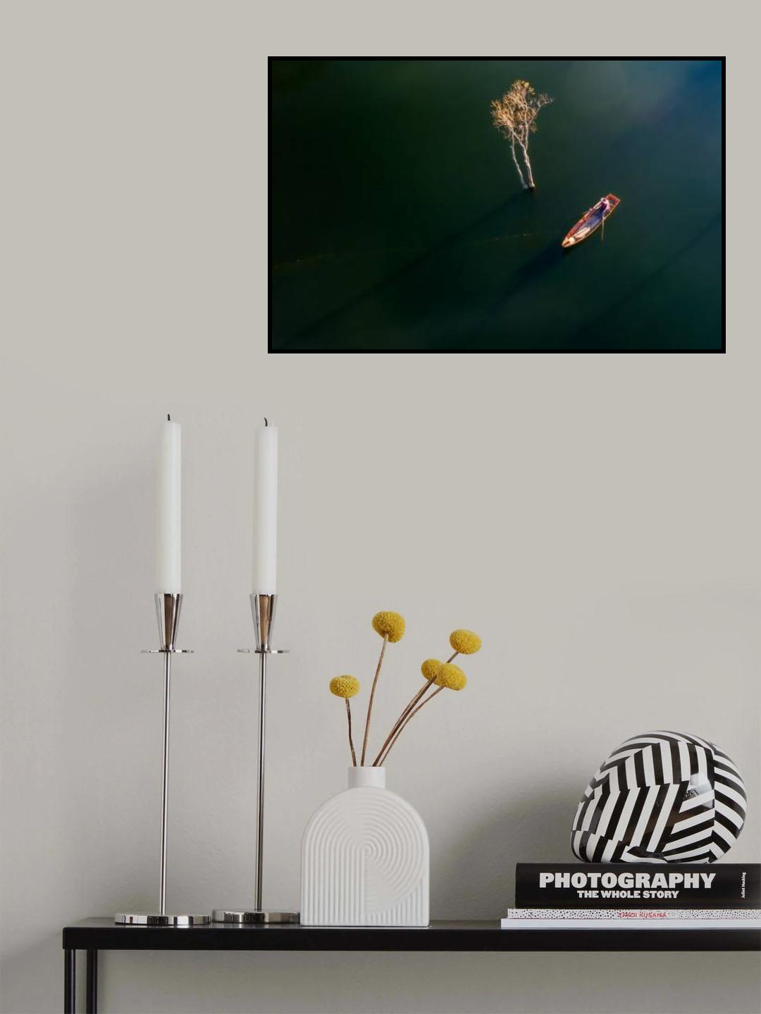 New day in Tuyen Lam lake Poster och Canvastavla
