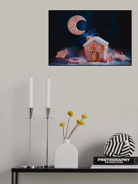 Winter Moon Poster och Canvastavla