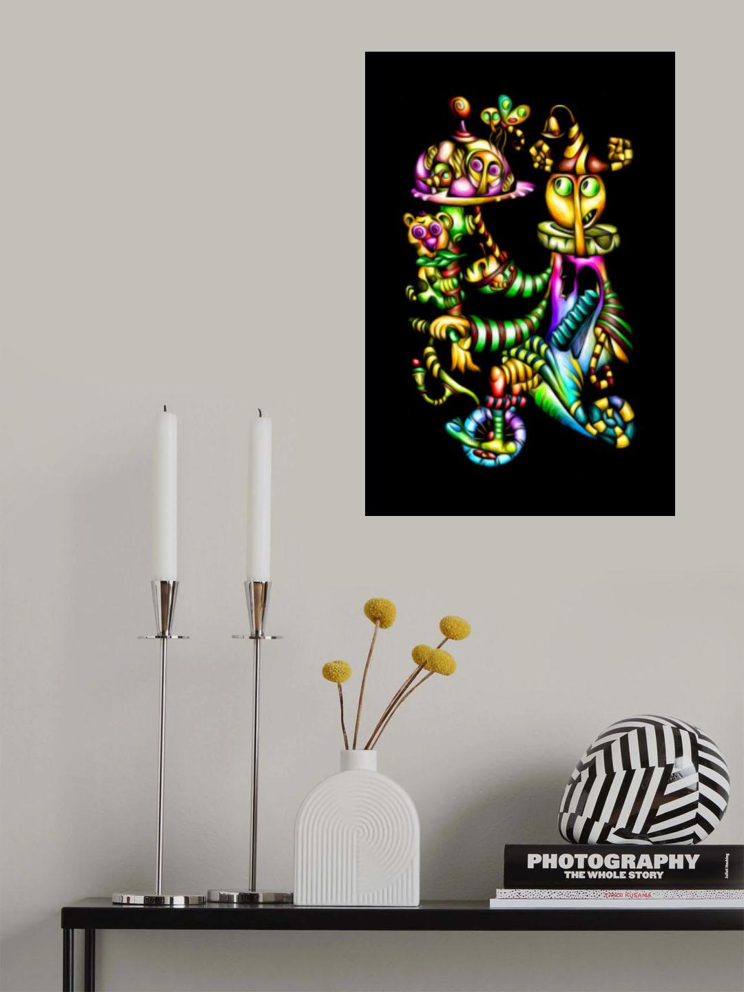 Dish of the day - crazy waiter Poster och Canvastavla