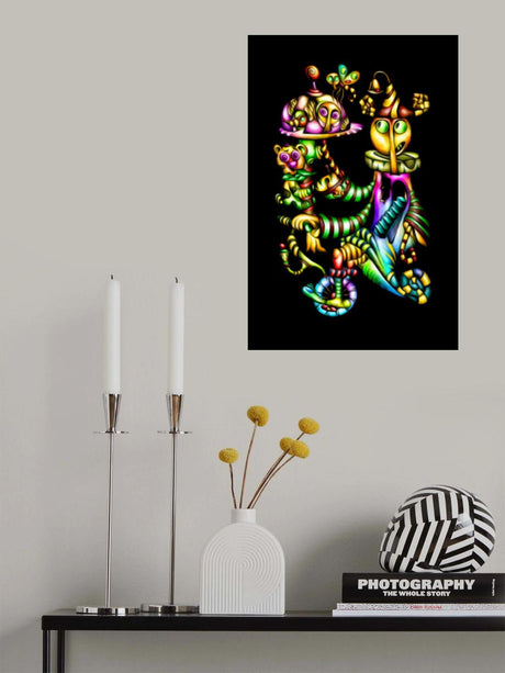 Dish of the day - crazy waiter Poster och Canvastavla