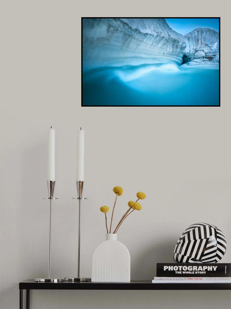 Glacier River Cave Poster och Canvastavla