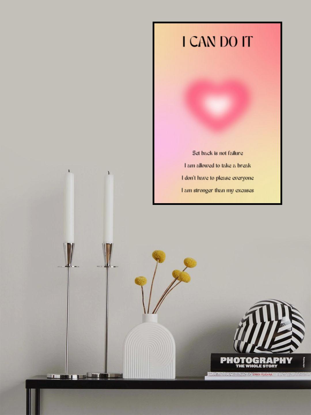 Motivational Aura Poster Poster och Canvastavla