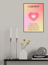 Motivational Aura Poster Poster och Canvastavla