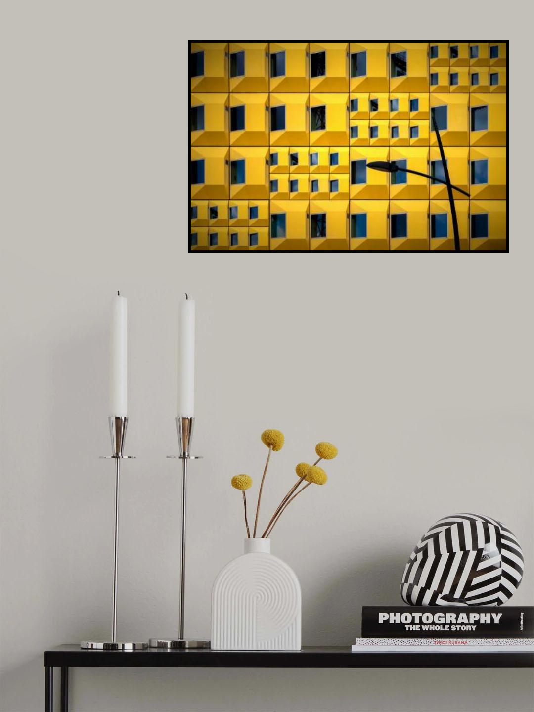 Yellow Facade Poster och Canvastavla