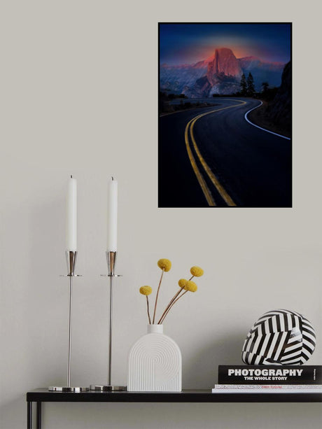 Sunset Half Dome Yosemite Poster och Canvastavla