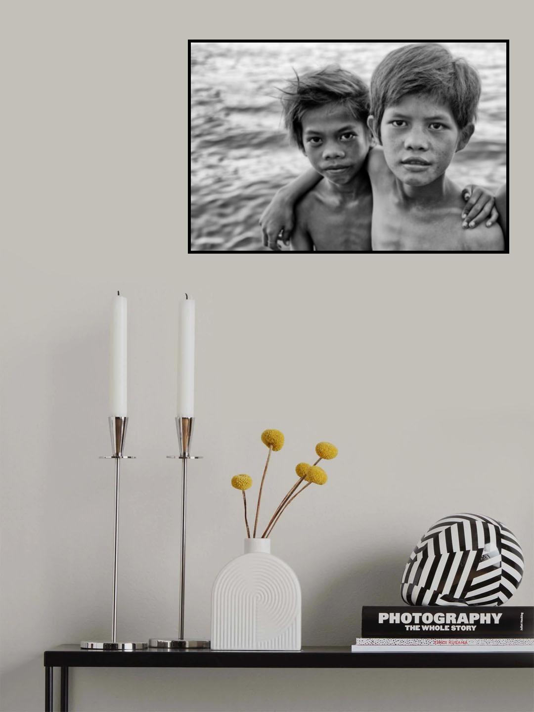 Bajau Boys Poster och Canvastavla