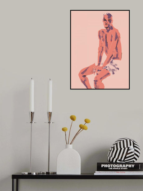 A Man Posing Poster och Canvastavla
