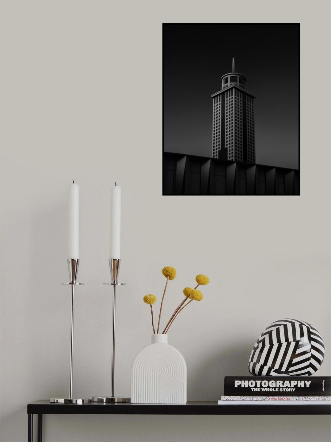the tower plaza dubai Poster och Canvastavla
