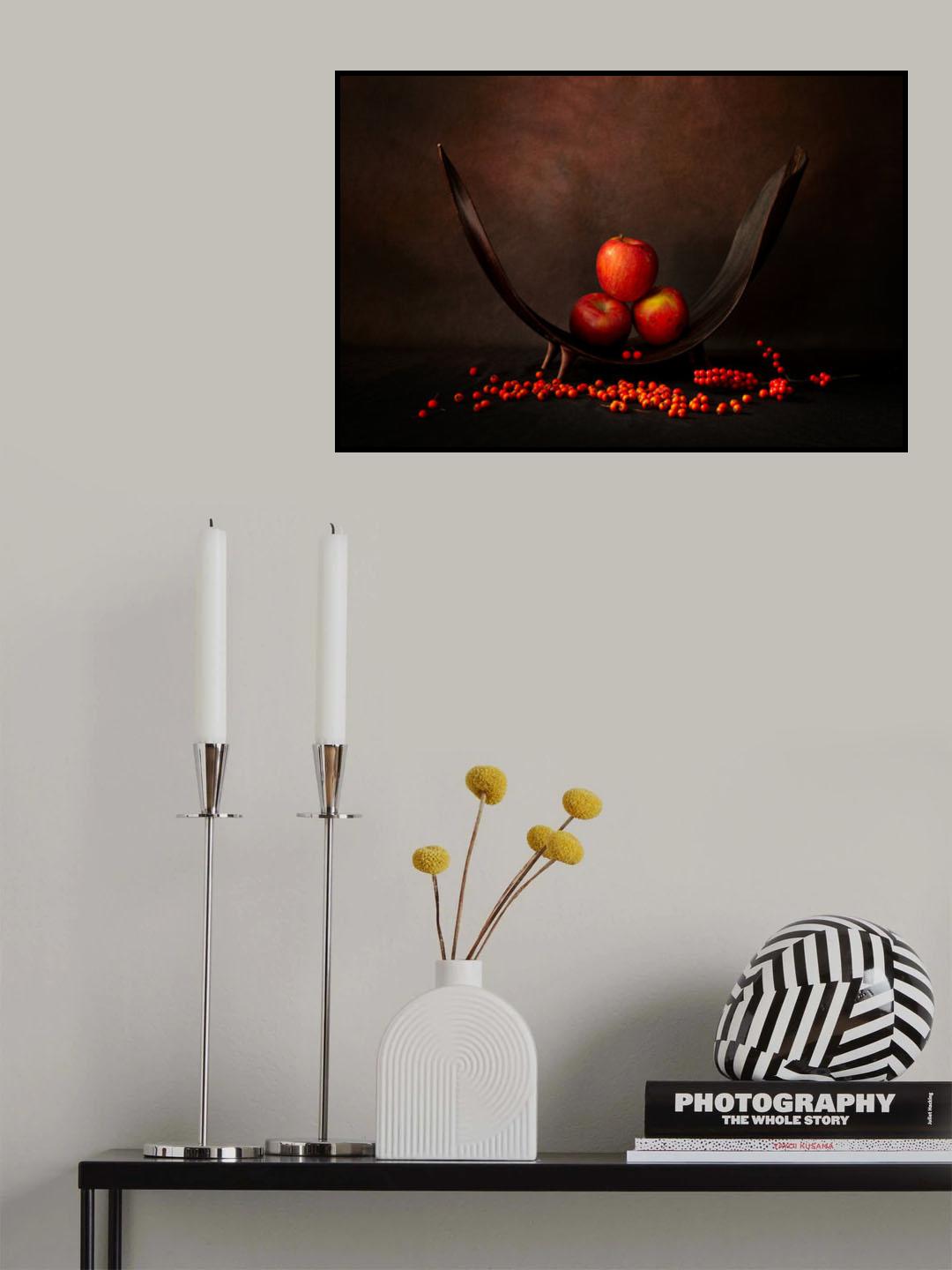 Apple and red berry Poster och Canvastavla