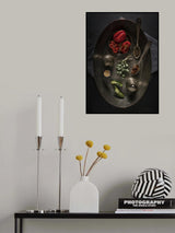 Fresh and dried spices Poster och Canvastavla