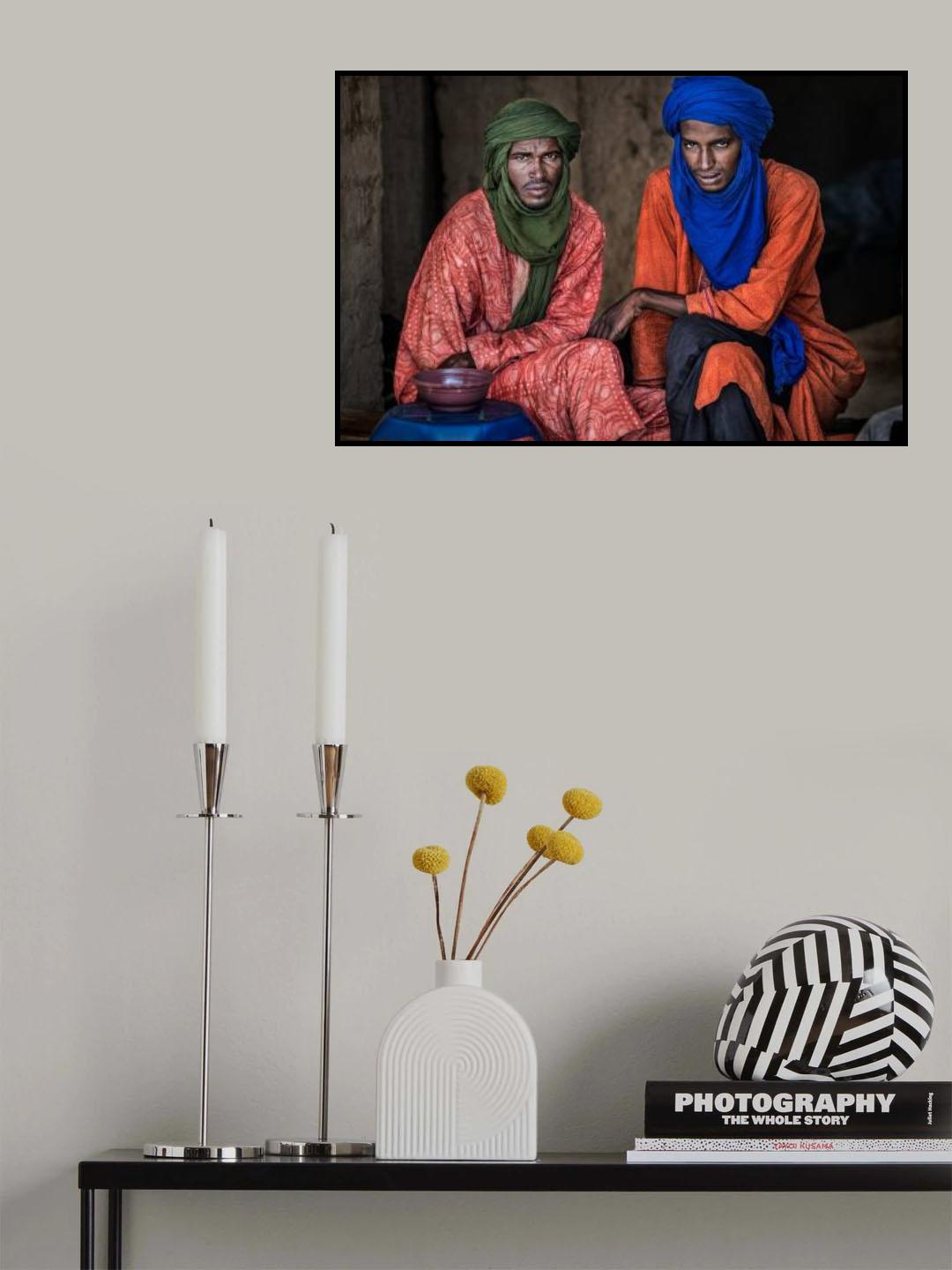 Two peul men - Niger Poster och Canvastavla