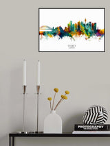 Sydney Australia Skyline Poster och Canvastavla