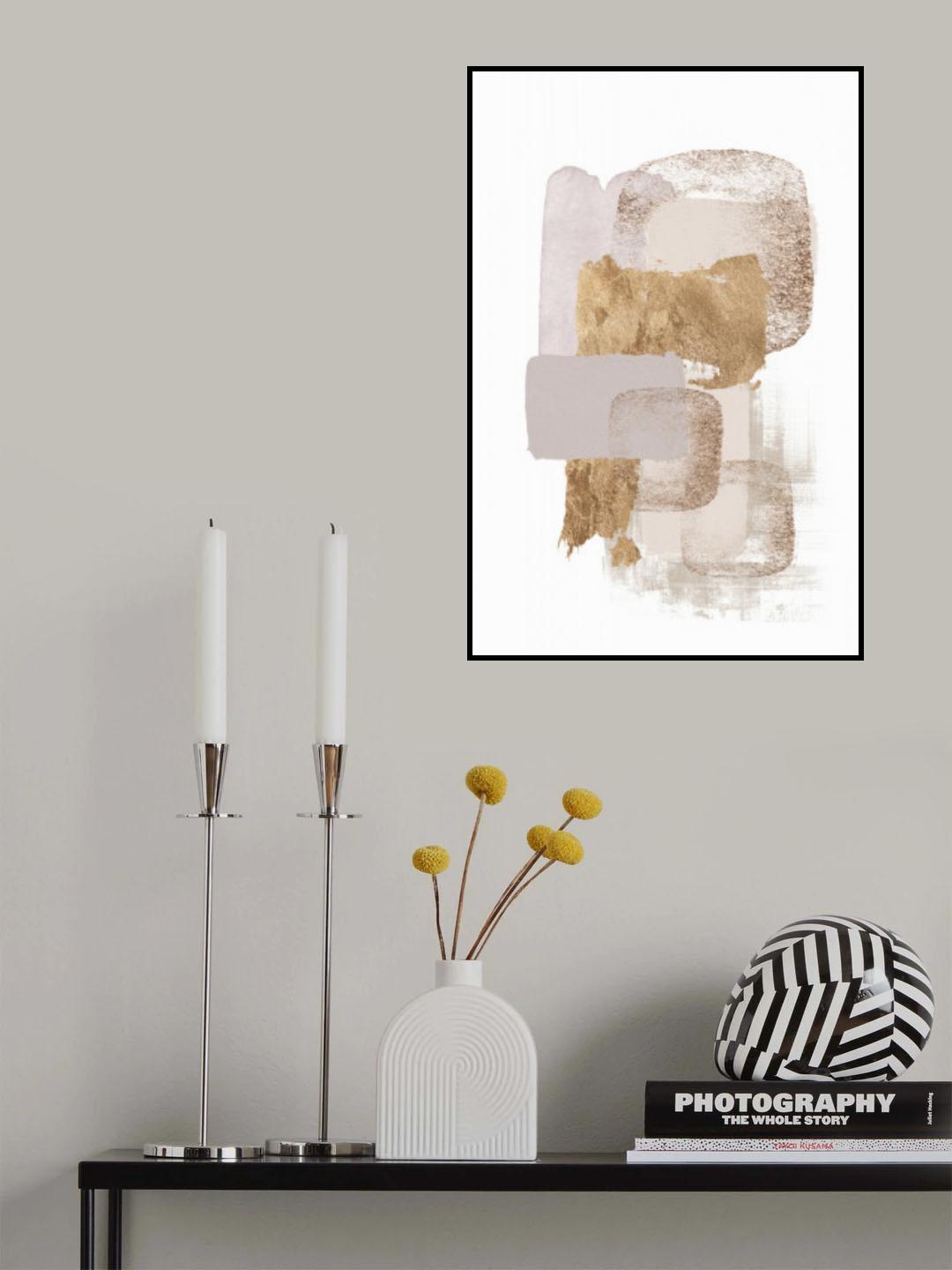 Neutral Gold 2 Poster och Canvastavla