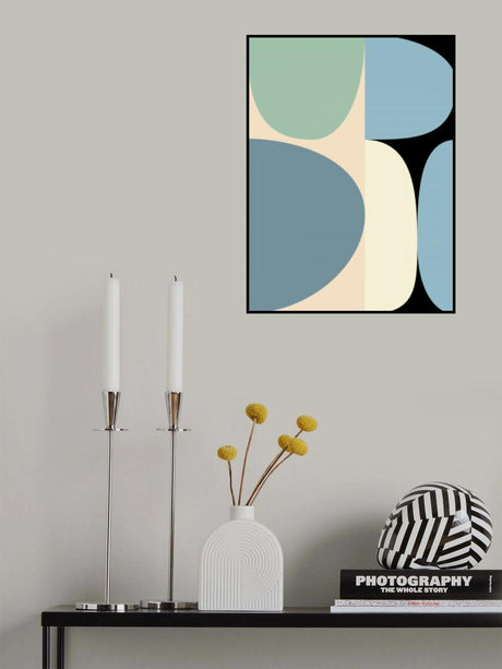 Mid Century Pastel 17 Poster och Canvastavla