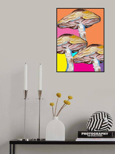 Psychedelic Mushrooms Poster och Canvastavla