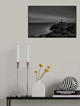 spring morning at the lighthouse Poster och Canvastavla