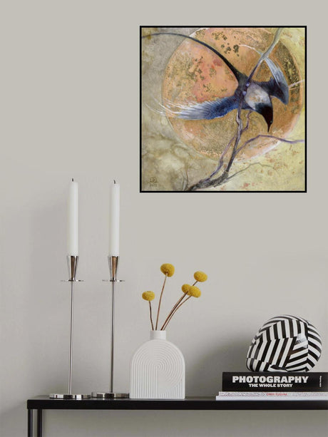 Golden Moon Poster och Canvastavla