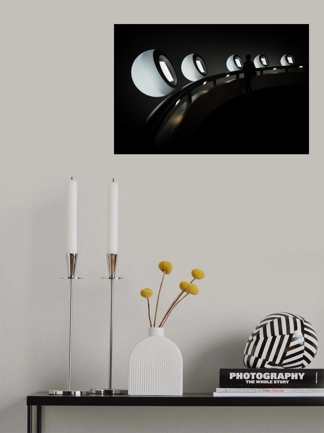 5 light balls Poster och Canvastavla
