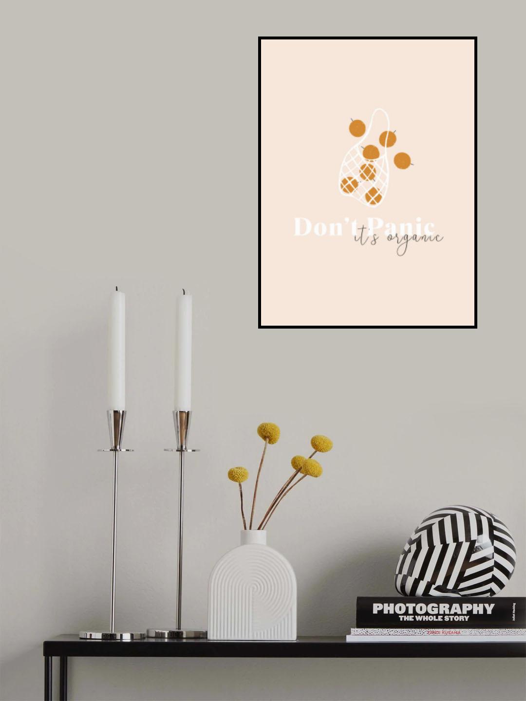 Don't Panic It's Organic Poster och Canvastavla